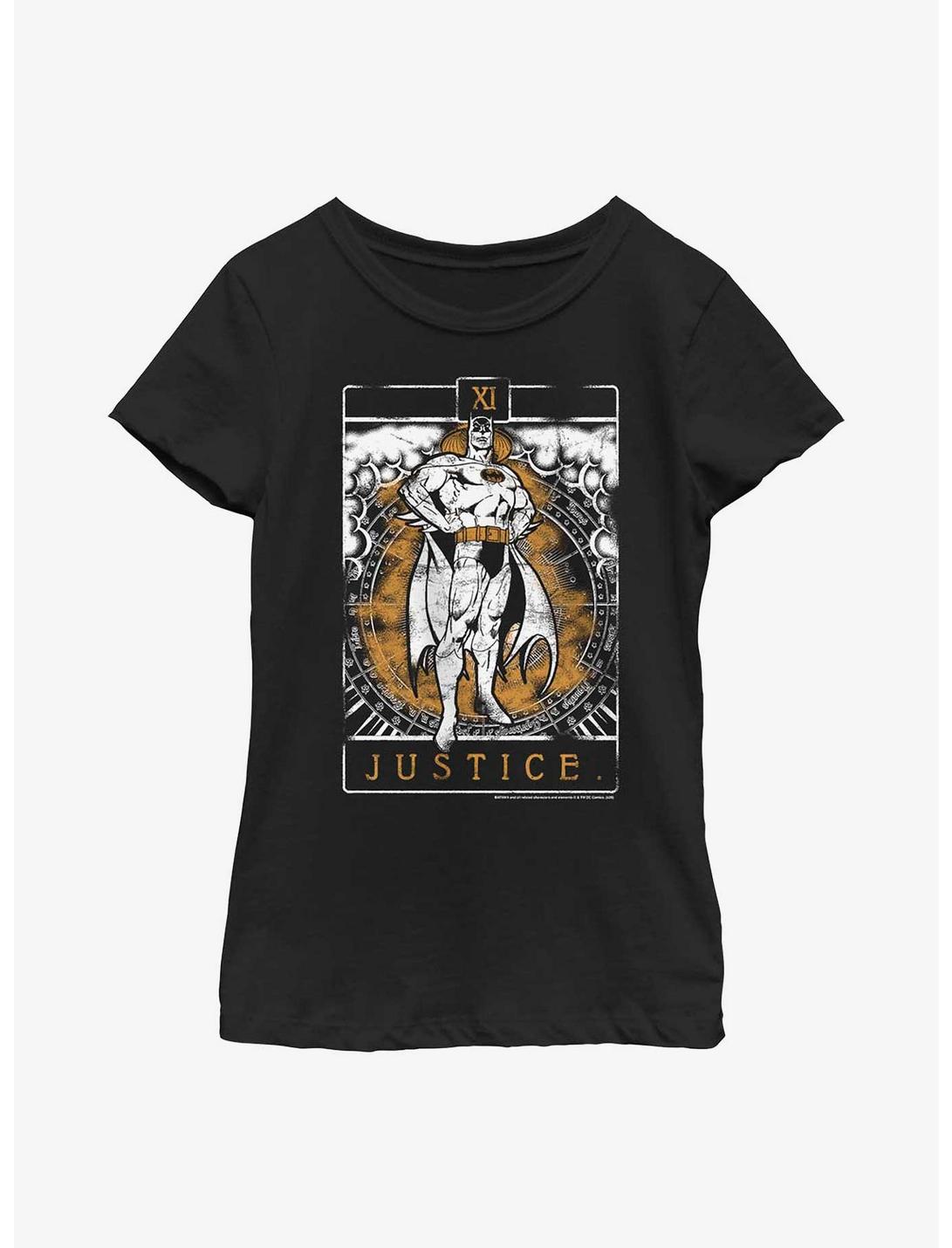DC Comics Batman Justice Tarot Youth Girls T-Shirt, BLACK, hi-res