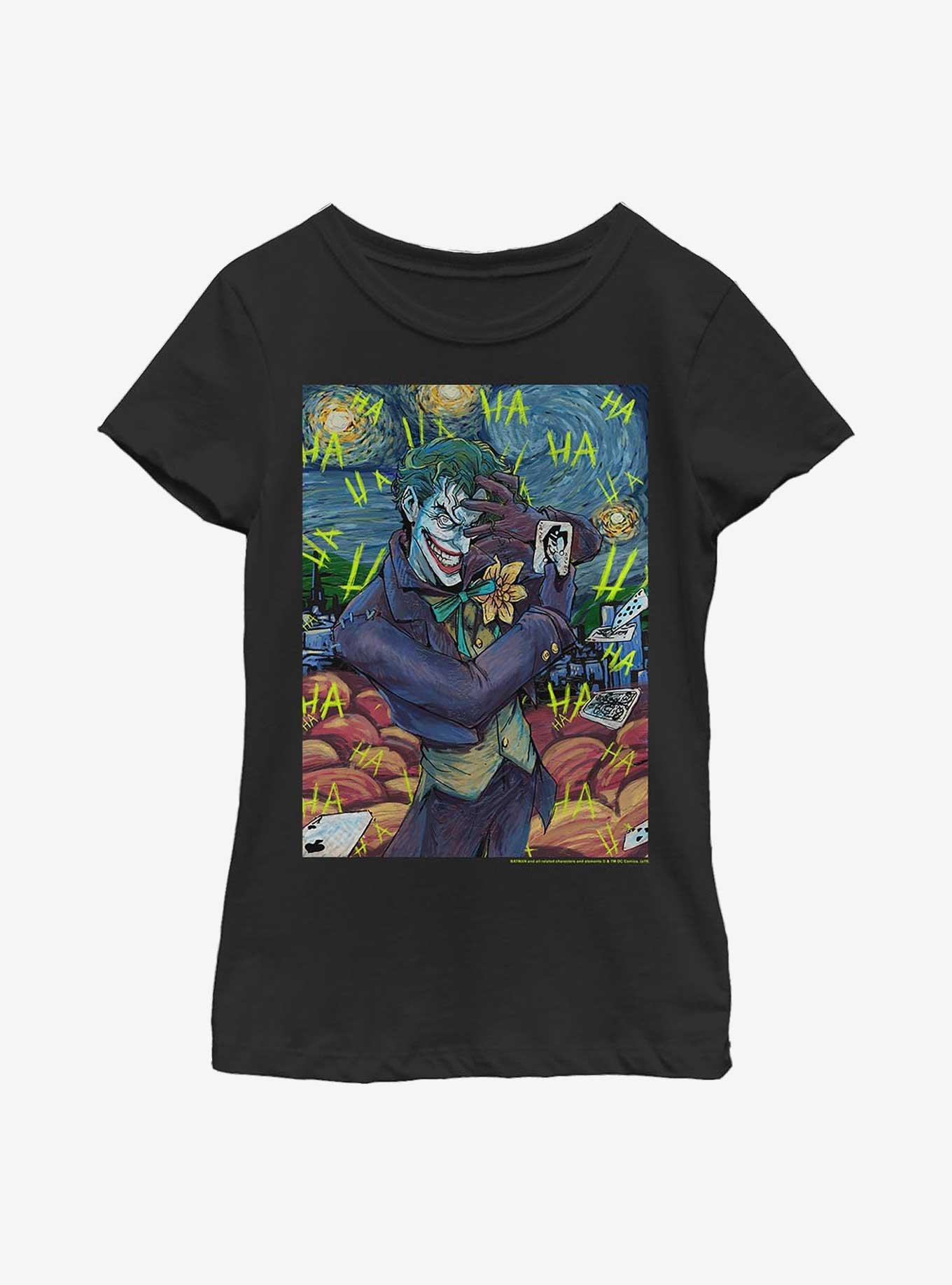 DC Comics Batman Joker Starry Night Youth Girls T-Shirt, , hi-res