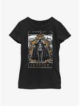DC Comics Batman Skeleton Justice Tarot Youth Girls T-Shirt, BLACK, hi-res