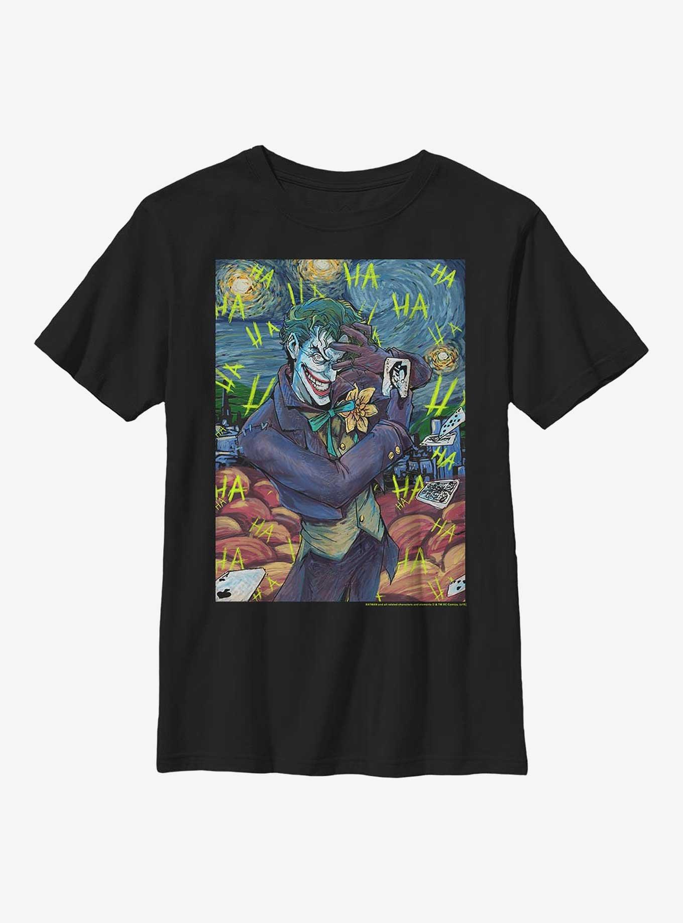 DC Comics Batman Joker Starry Night Youth T-Shirt, , hi-res