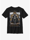 DC Comics Batman Skeleton Justice Tarot Youth T-Shirt, BLACK, hi-res
