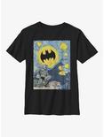 DC Comics Batman Starry Gotham Youth T-Shirt, BLACK, hi-res