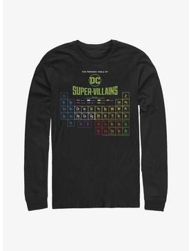 DC Comics Periodic Table Of Super-Villains Long-Sleeve T-Shirt, , hi-res