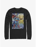 DC Comics Superman Starry Metropolis Long-Sleeve T-Shirt, BLACK, hi-res