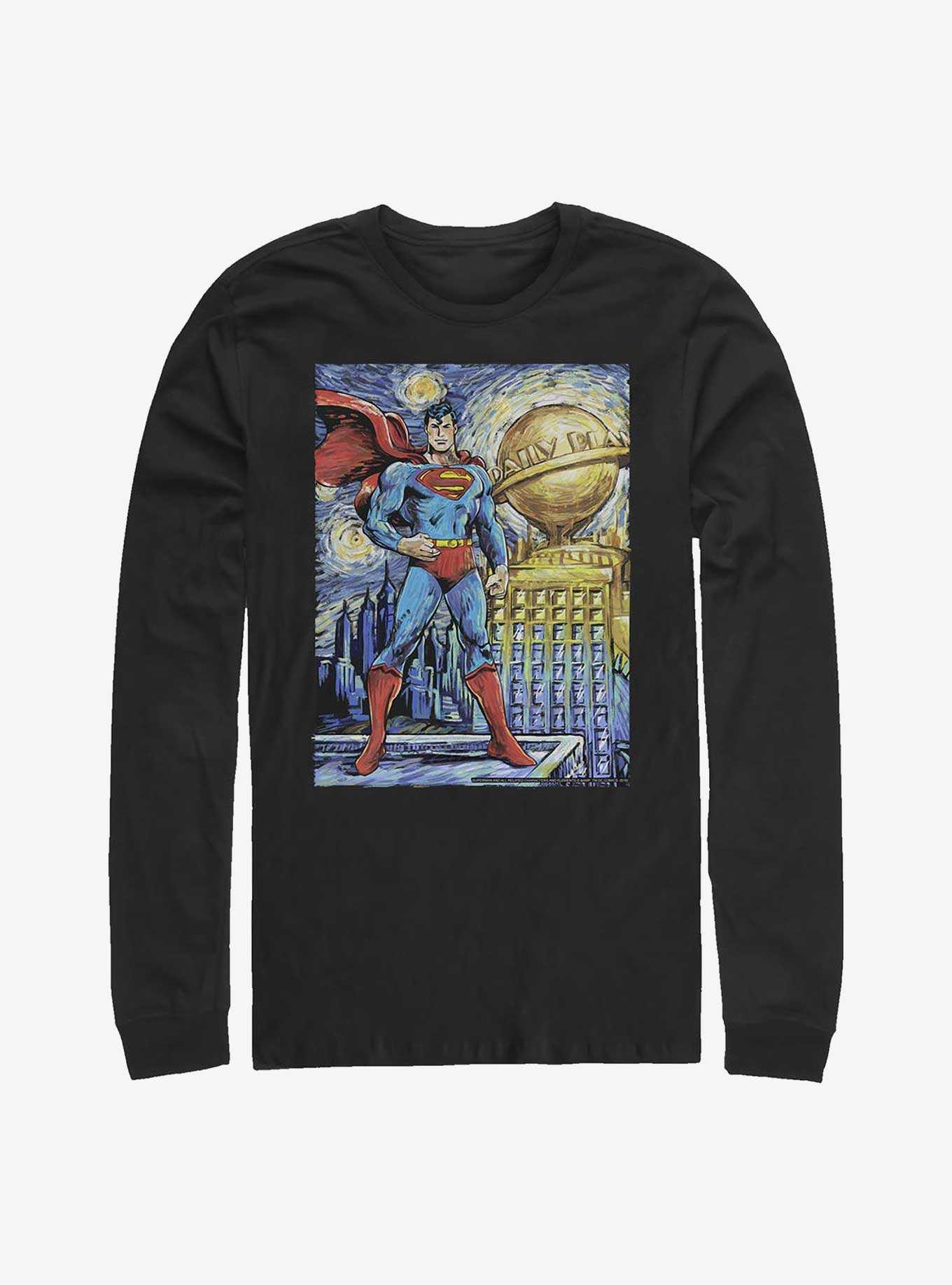DC Comics Superman Starry Metropolis Long-Sleeve T-Shirt, , hi-res
