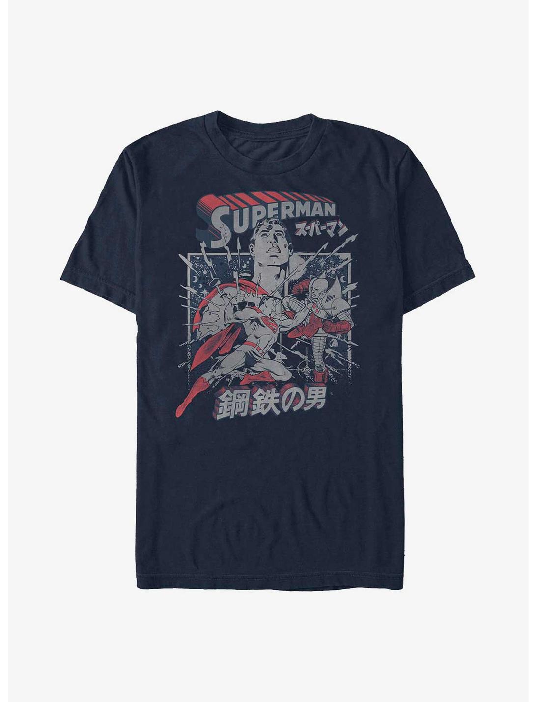 DC Comics Superman Kanji Krypton Fight T-Shirt, NAVY, hi-res