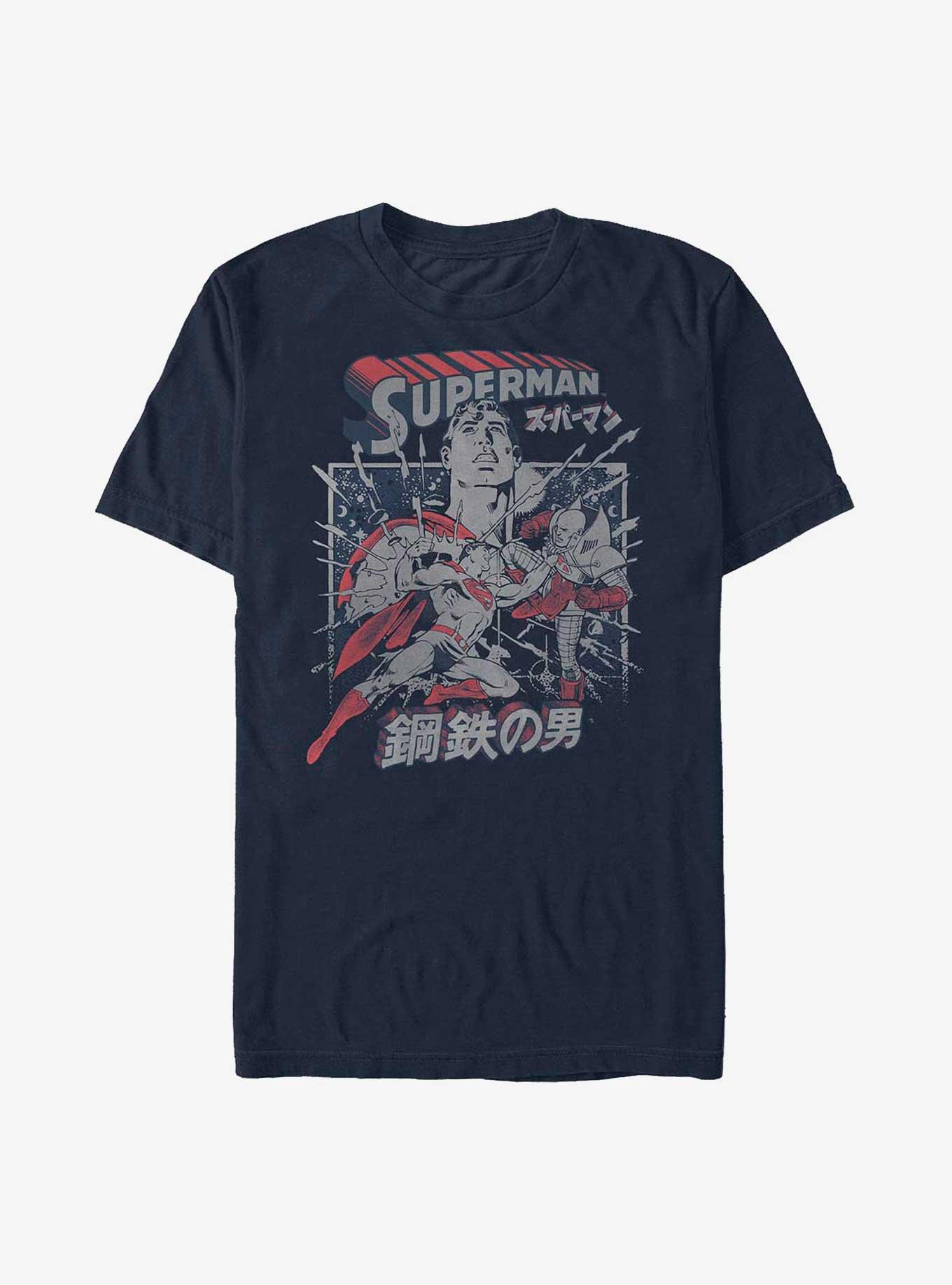DC Comics Superman Kanji Krypton Fight T-Shirt, NAVY, hi-res