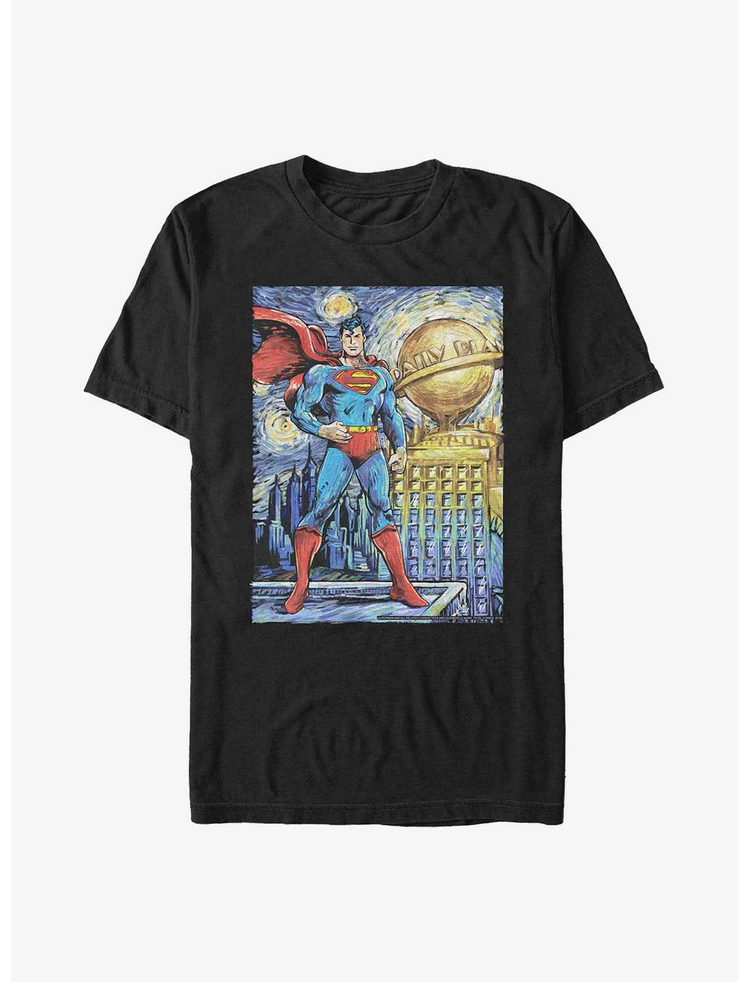 DC Comics Superman Starry Metropolis T-Shirt, BLACK, hi-res