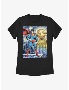 DC Comics Superman Starry Metropolis Womens T-Shirt, , hi-res