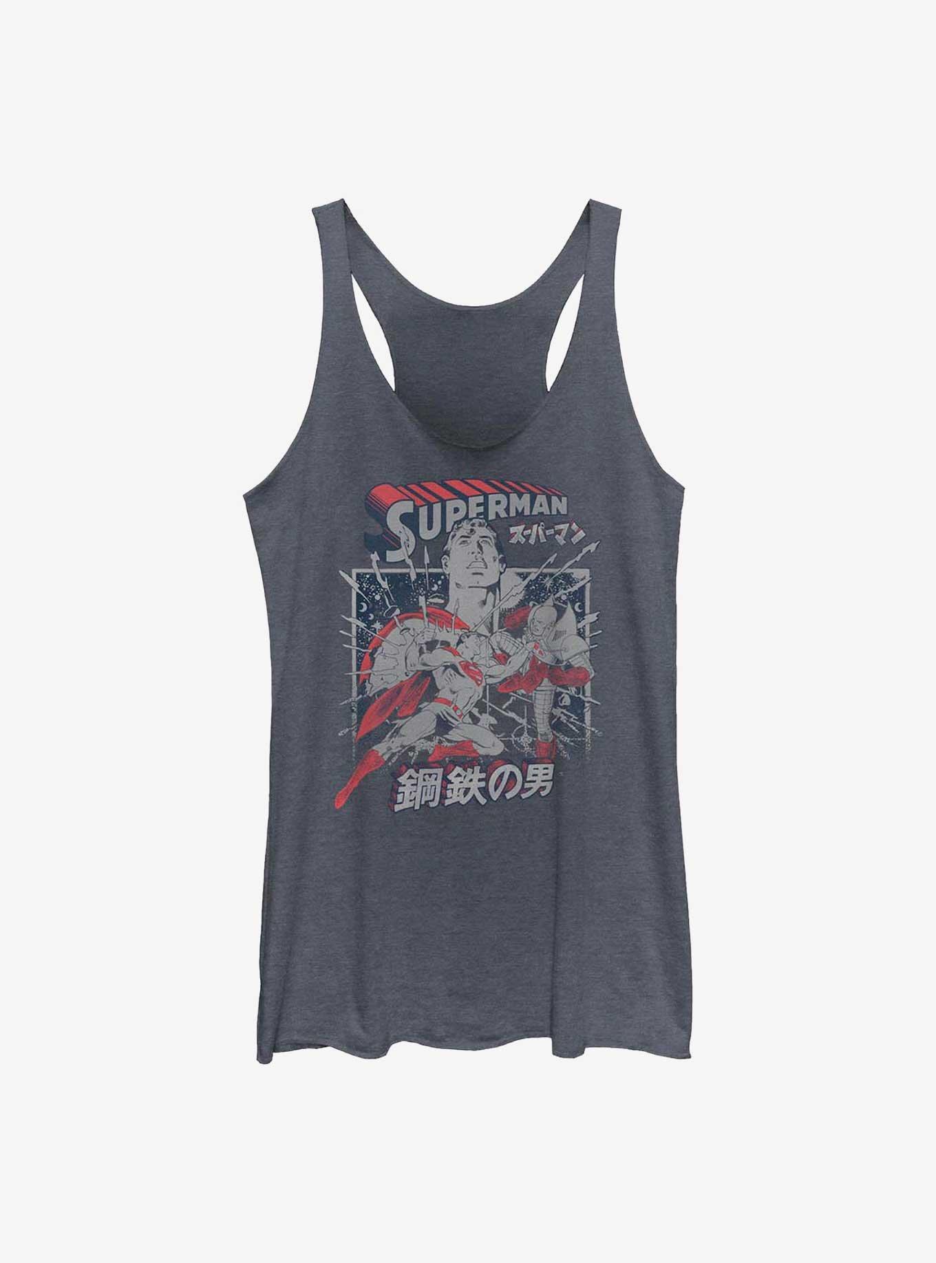 DC Comics Superman Kanji Krypton Fight Womens Tank Top, , hi-res
