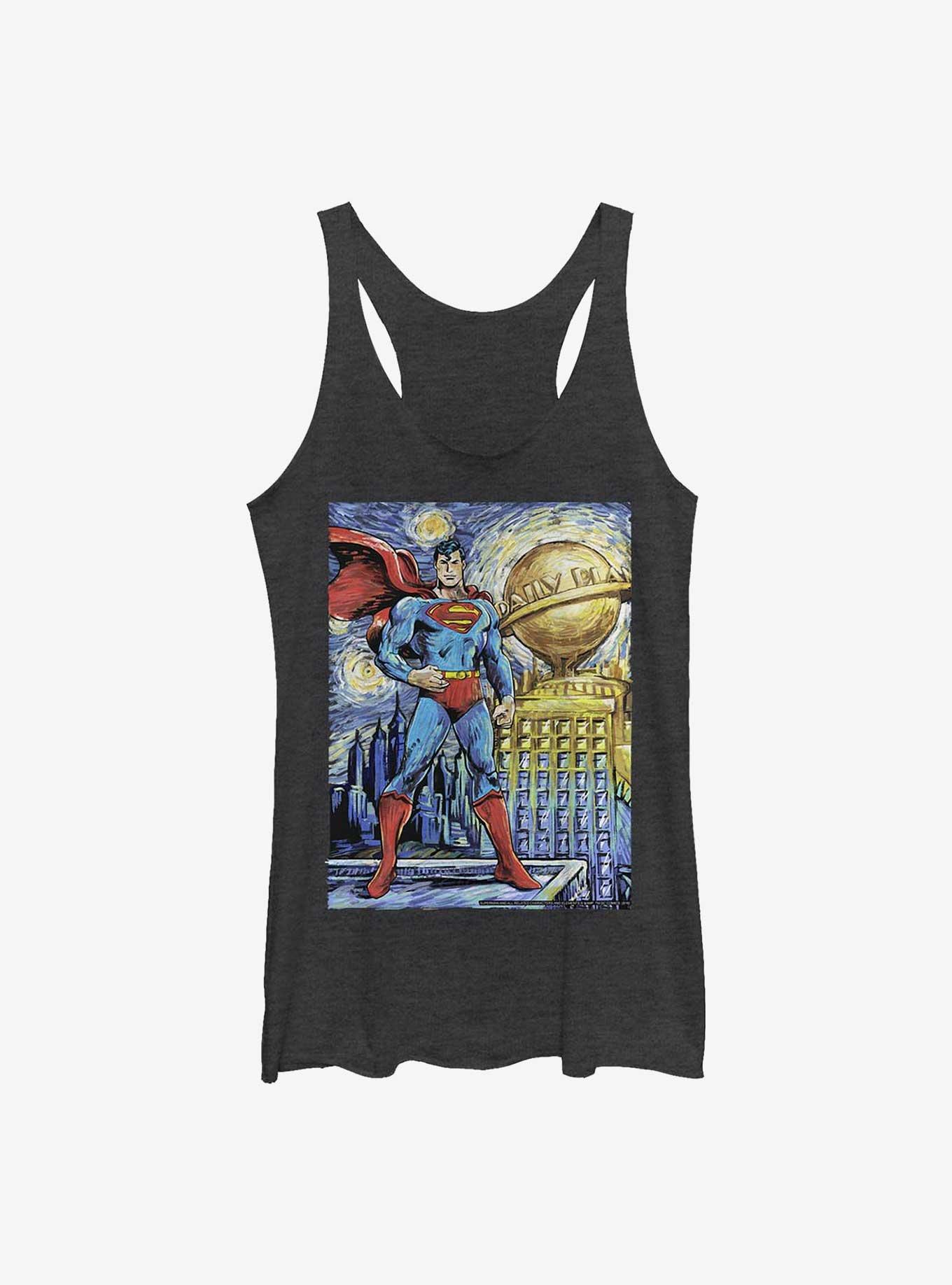DC Comics Superman Starry Metropolis Womens Tank Top, , hi-res