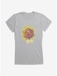 Dungeons & Dragons D20 Dice Asian Letters Girls T-Shirt, HEATHER, hi-res