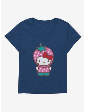 Hello Kitty Five A Day Strawberry Hat Womens T-Shirt Plus Size, , hi-res