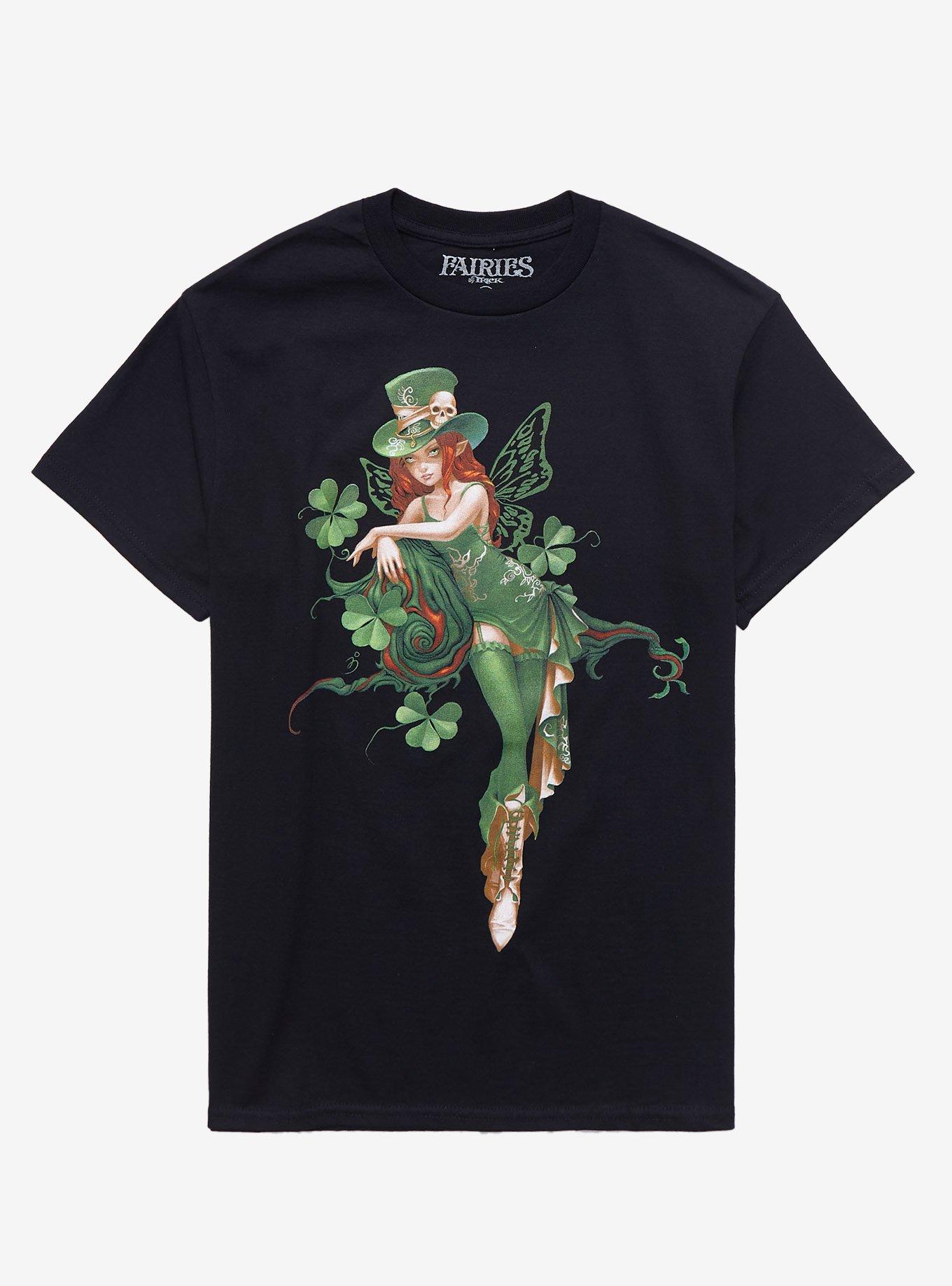 Fairies By Trick St. Patty's Fairy Boyfriend Fit Girls T-Shirt, MULTI, hi-res