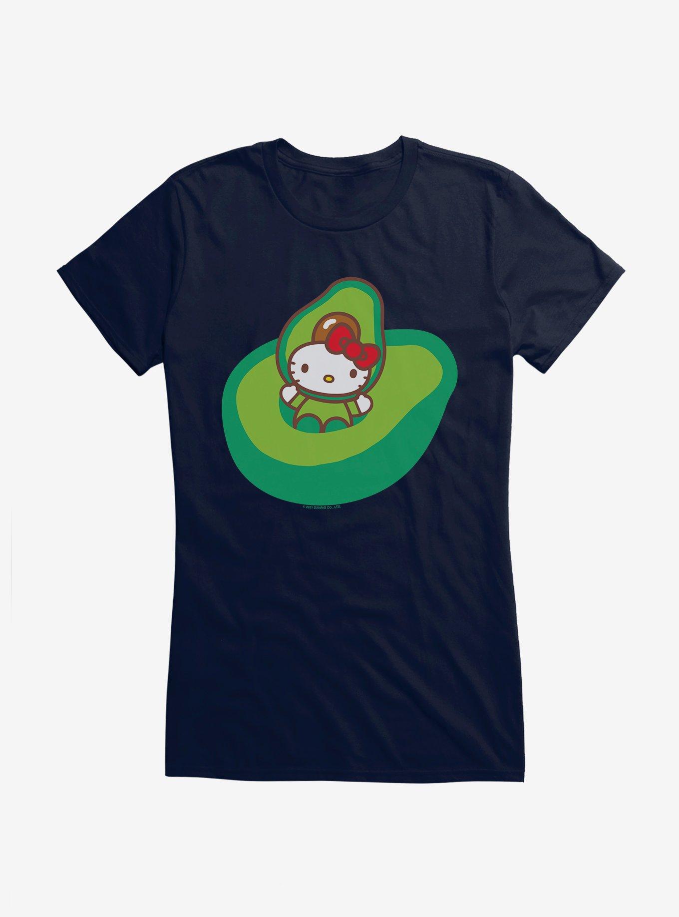 Hello Kitty Five A Day Playing In Avacado Girls T-Shirt, NAVY, hi-res