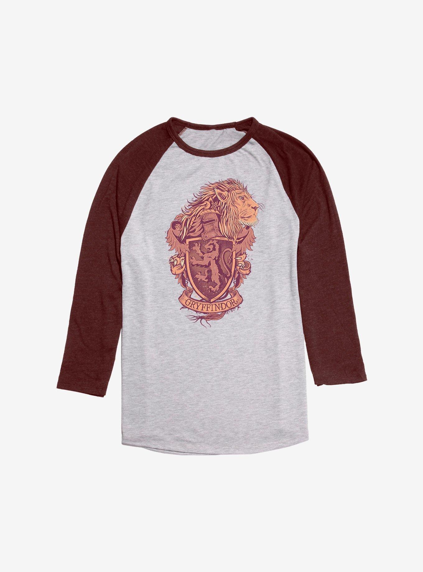 Harry Potter Fire Gryffindor Emblem Raglan, , hi-res