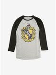 Harry Potter Hufflepuff School Uniform Emblem T-Shirts, Oatmeal With Black, hi-res