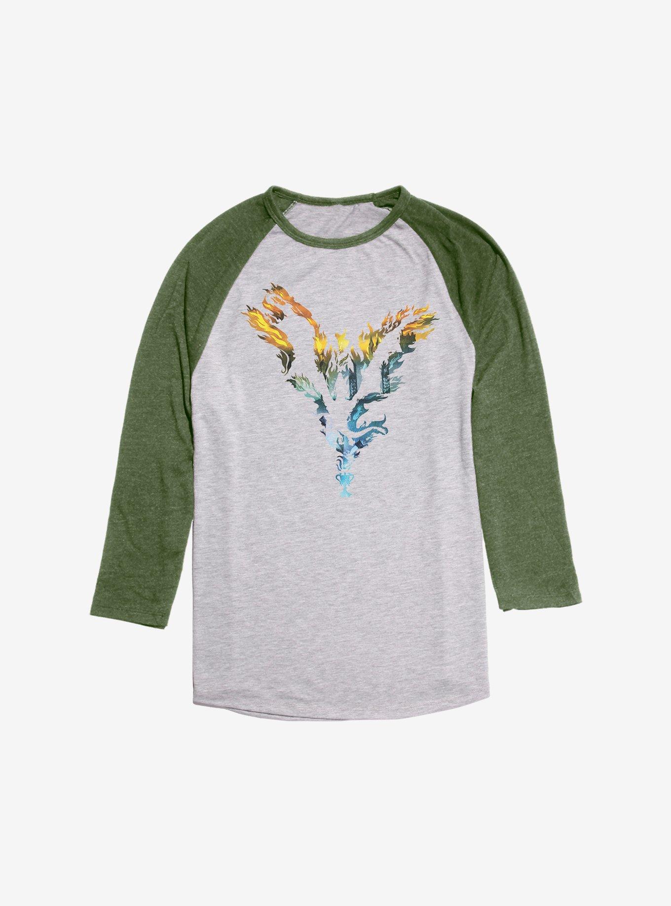 Harry Potter Burning Phoenix Raglan, , hi-res