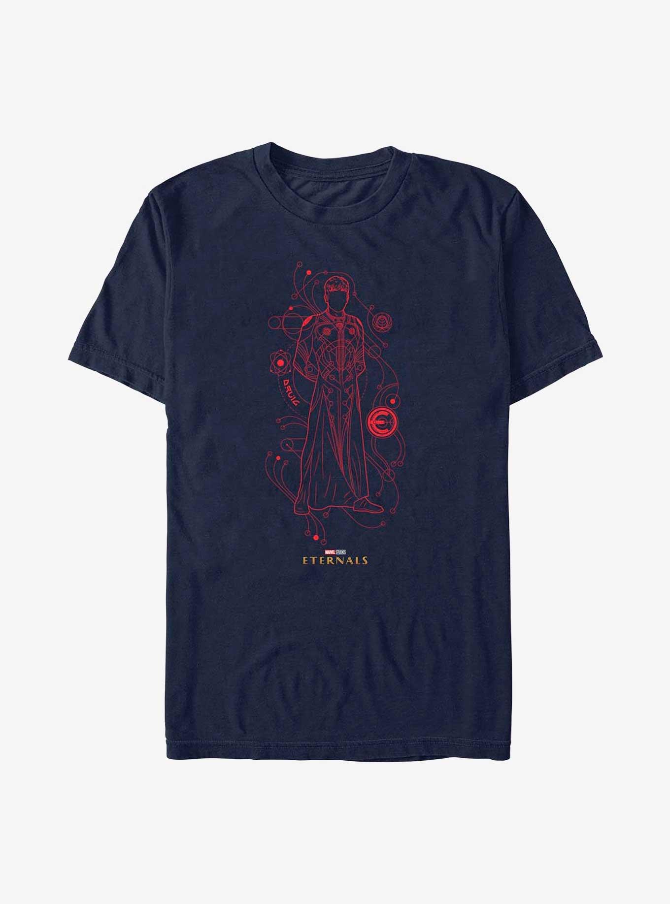 Marvel Eternals Druig Line Art T-Shirt, NAVY, hi-res