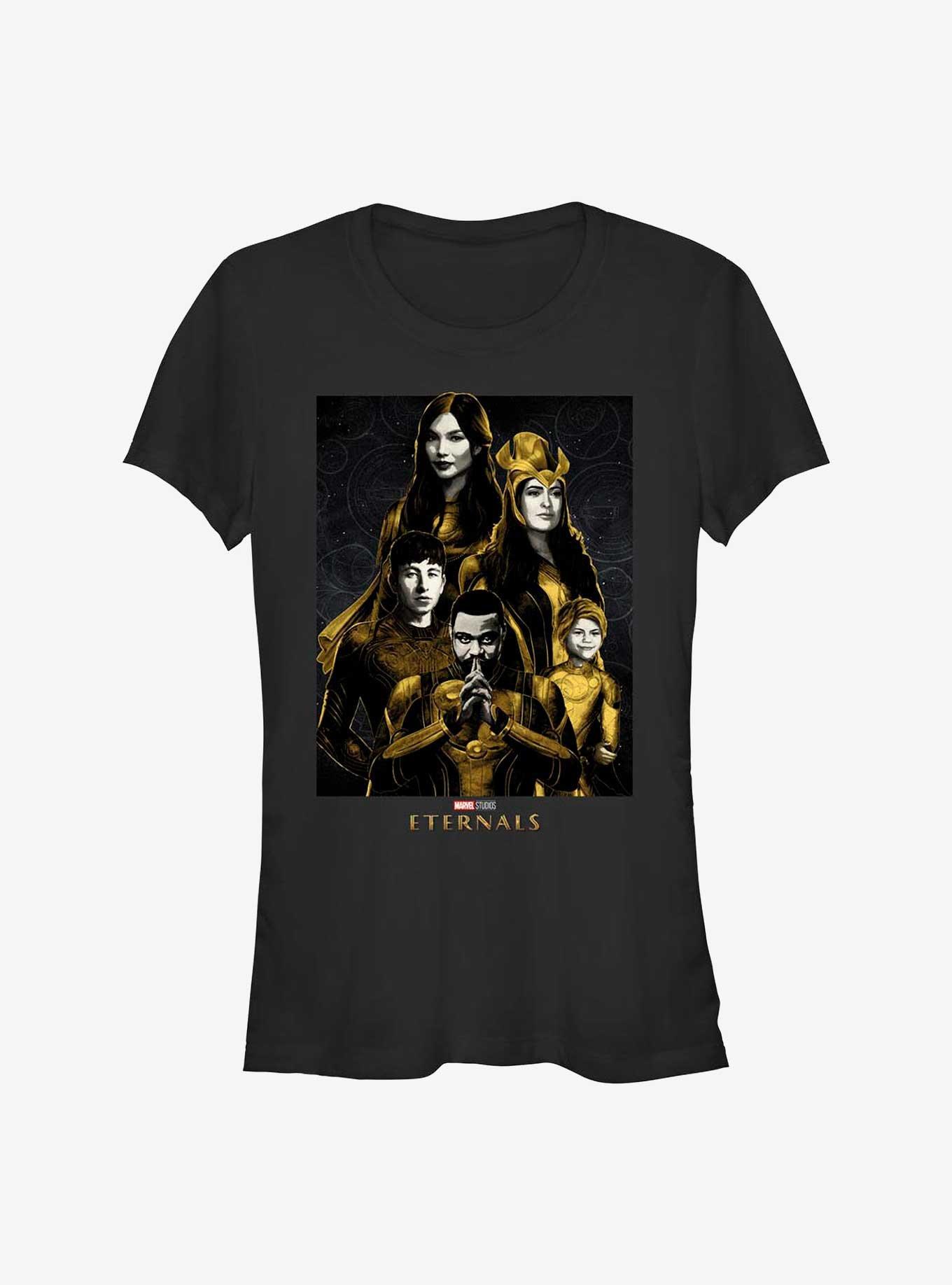 Marvel Eternals Eternally Thinking Girls T-Shirt, BLACK, hi-res