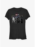 Marvel Eternals Heroes Lineup Girls T-Shirt, BLACK, hi-res