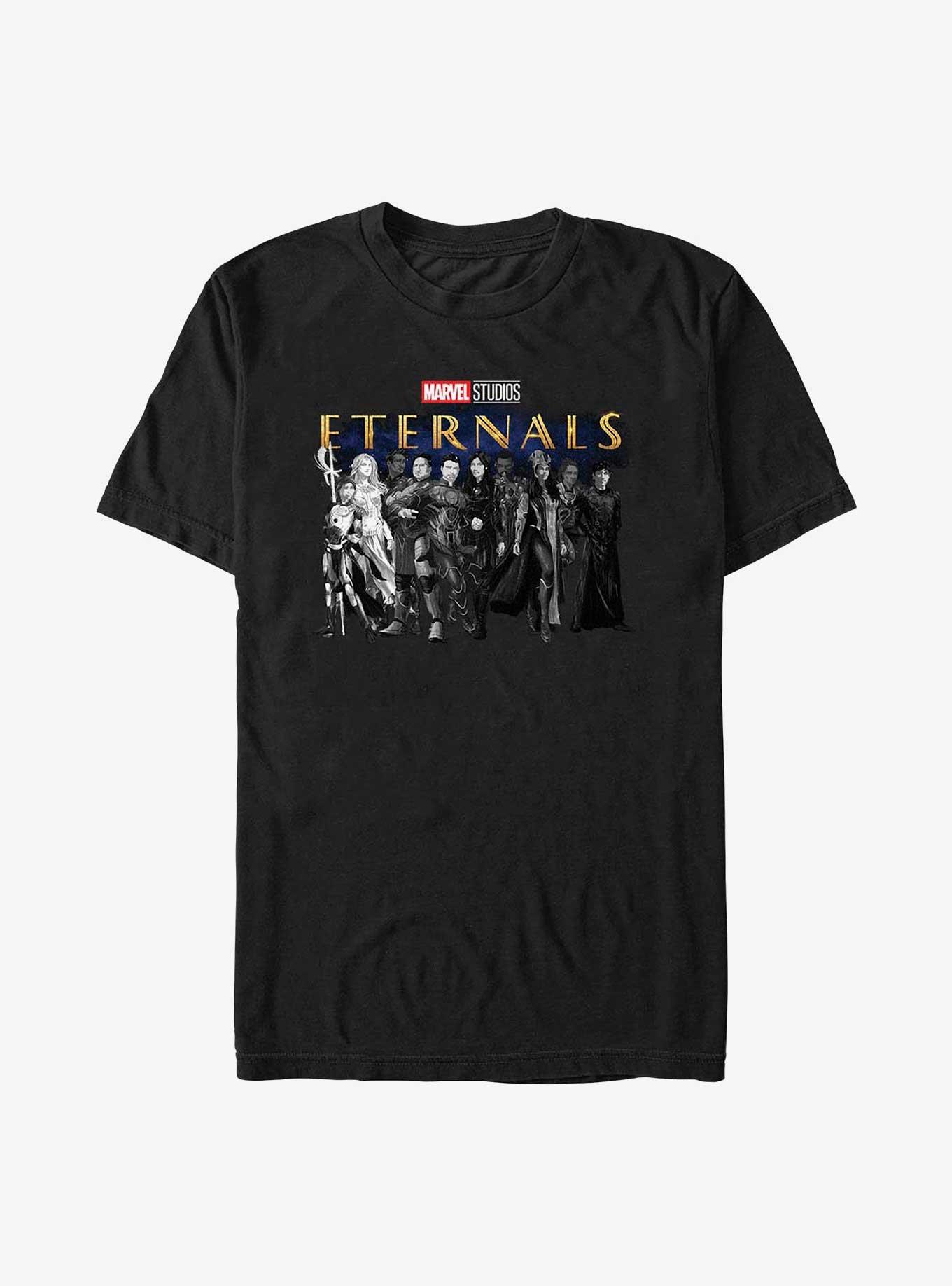 Marvel Eternals Heroes Lineup T-Shirt, BLACK, hi-res