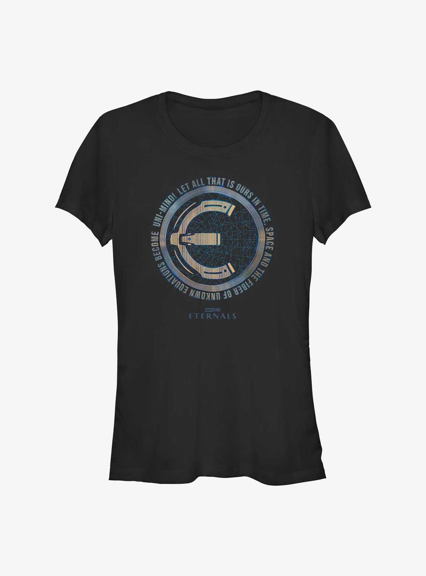 Marvel Eternals Space Fiber Equations Girls T-Shirt, BLACK, hi-res