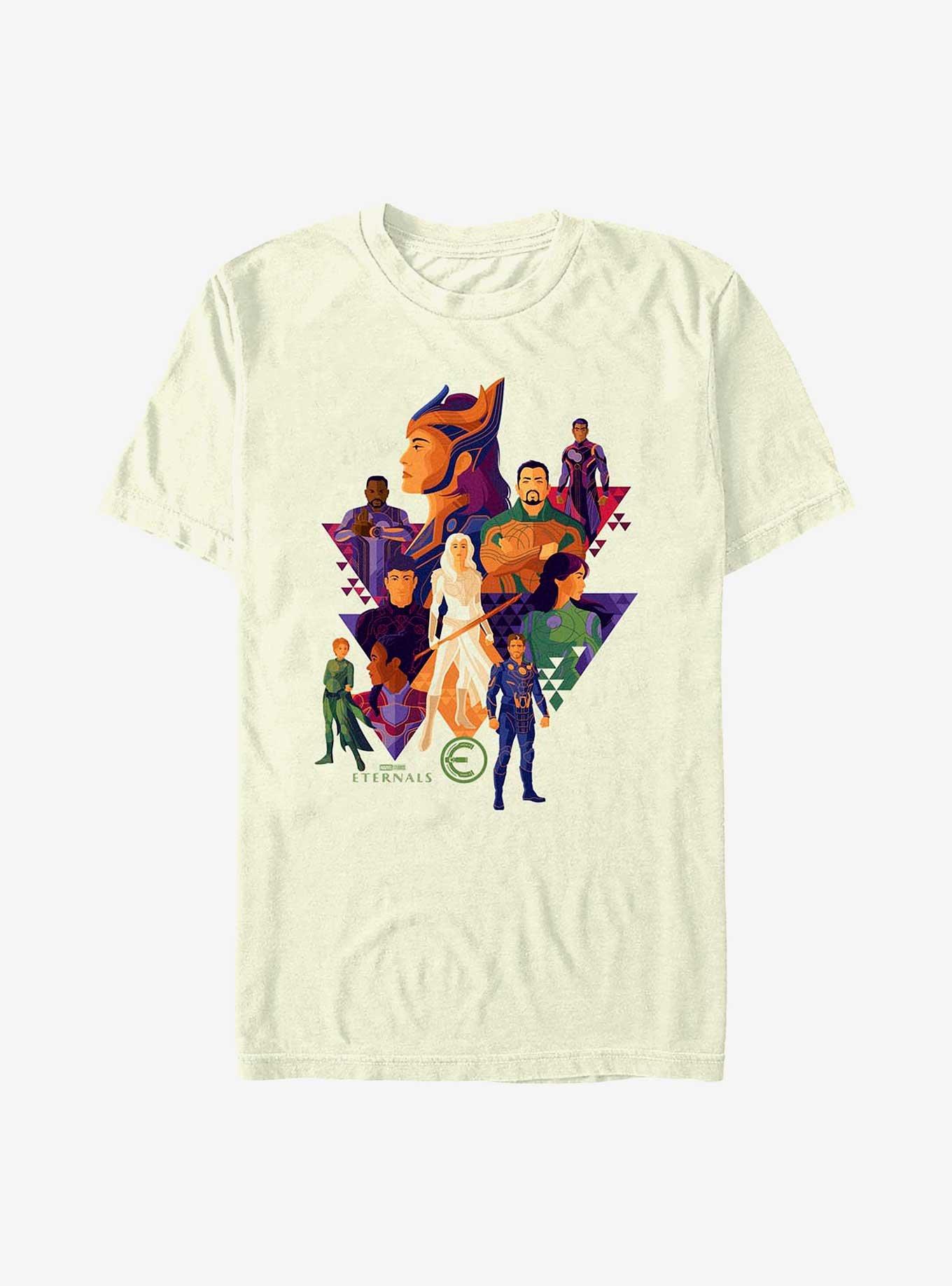 Marvel Eternals Triangle Poster T-Shirt, NATURAL, hi-res