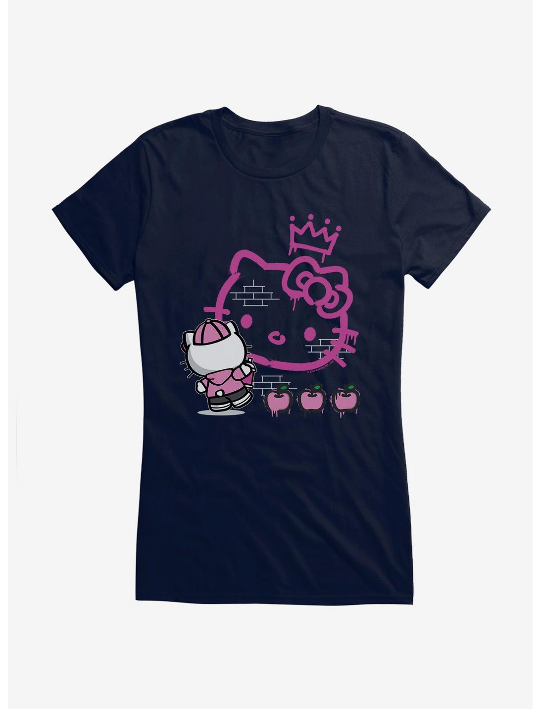 Hello Kitty Apples Girls T-Shirt, NAVY, hi-res