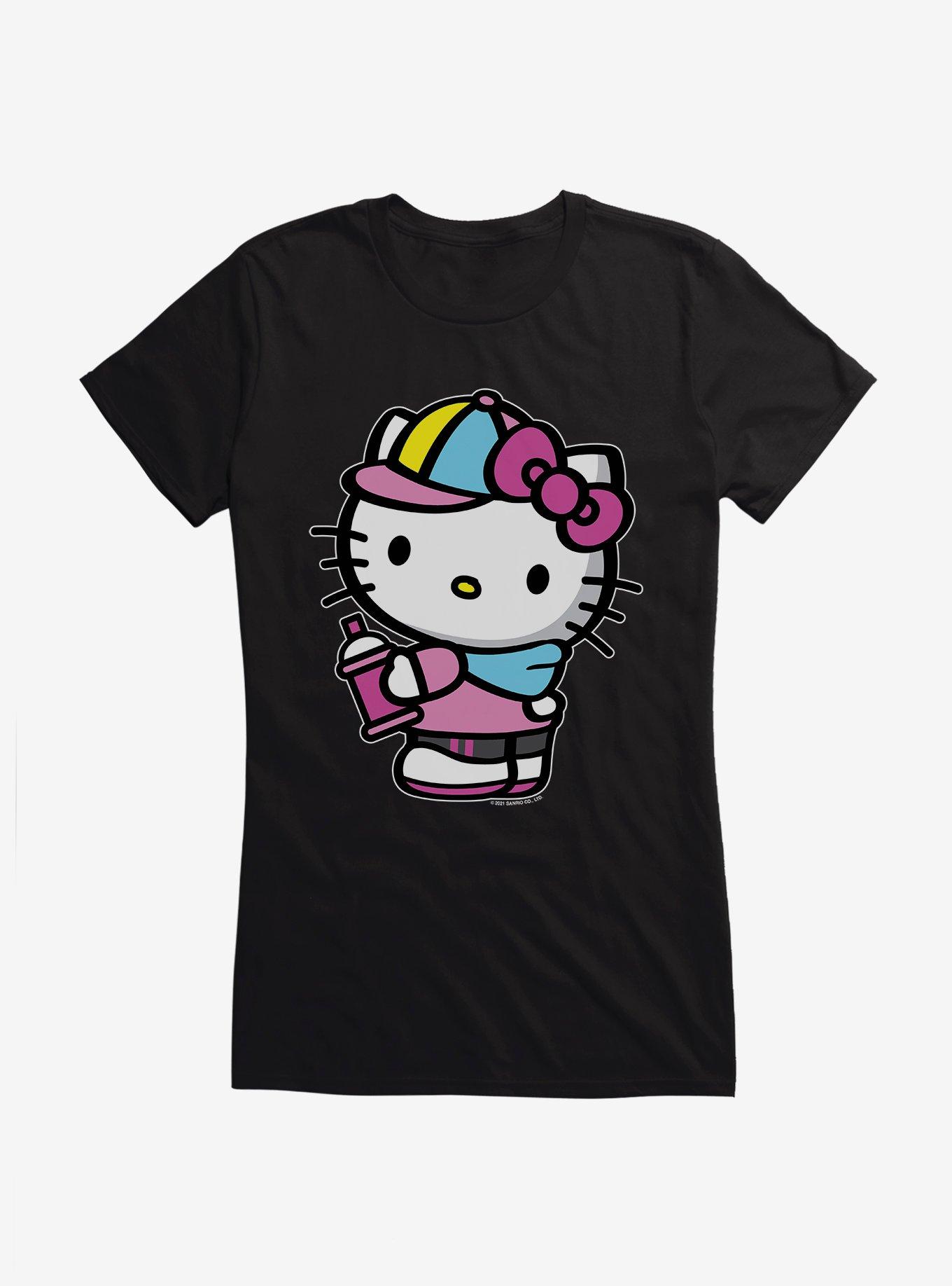 Hello Kitty Spray Can Side  Girls T-Shirt