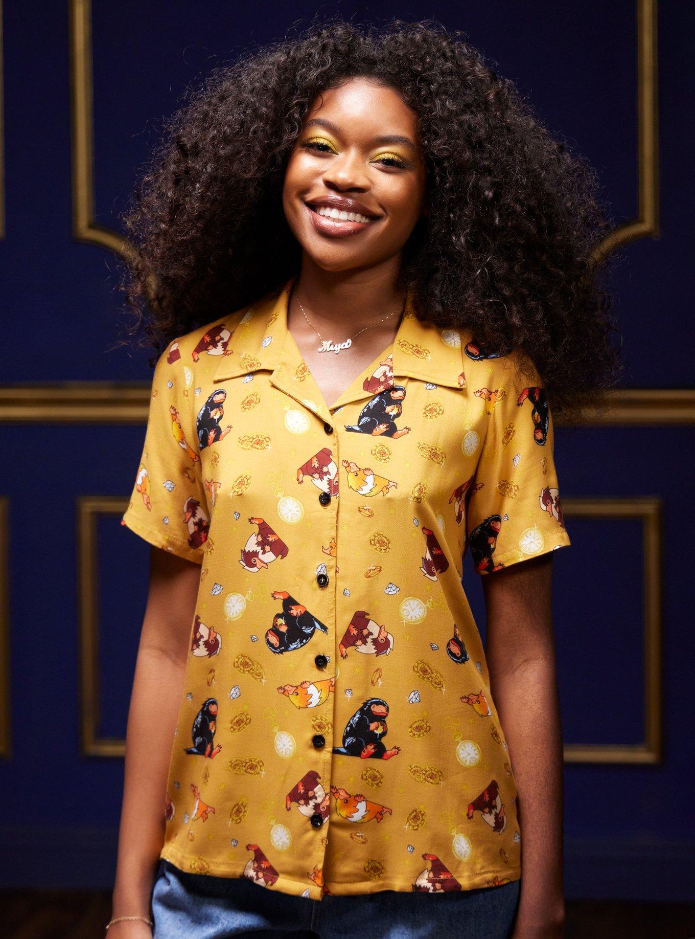 Fantastic Beasts: The Secrets Of Dumbledore Niffler Girls Woven Button-Up, MULTI, hi-res