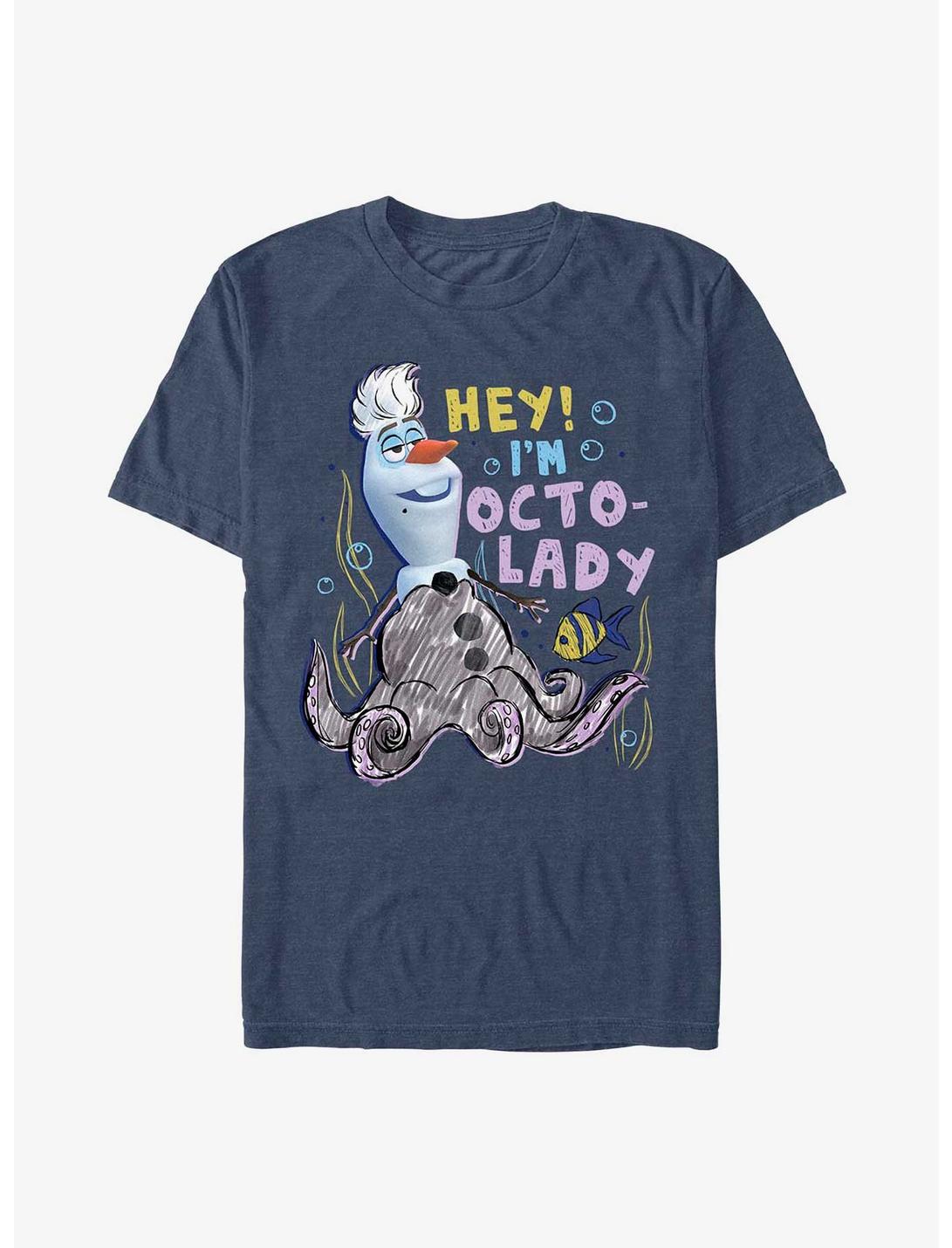 Disney Olaf Presents Octolady T-Shirt, NAVY HTR, hi-res