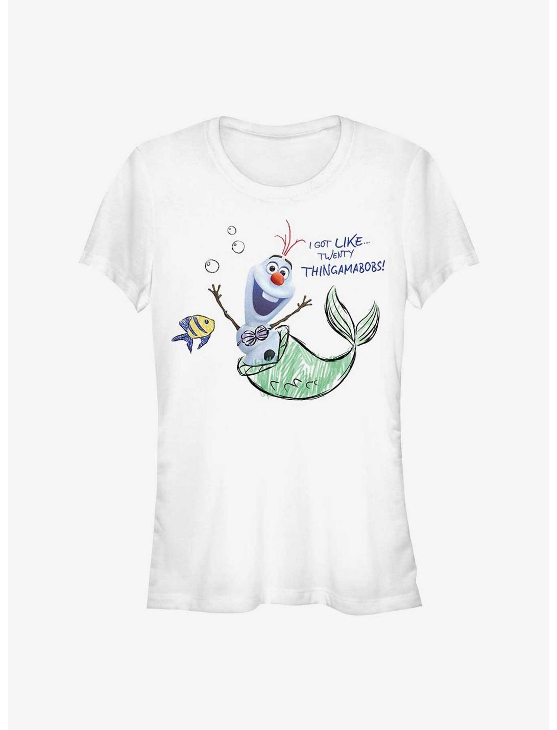 Disney Olaf Presents Olaf Mermaid Girls T-Shirt, WHITE, hi-res