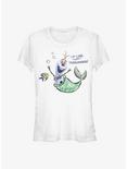 Disney Olaf Presents Olaf Mermaid Girls T-Shirt, WHITE, hi-res