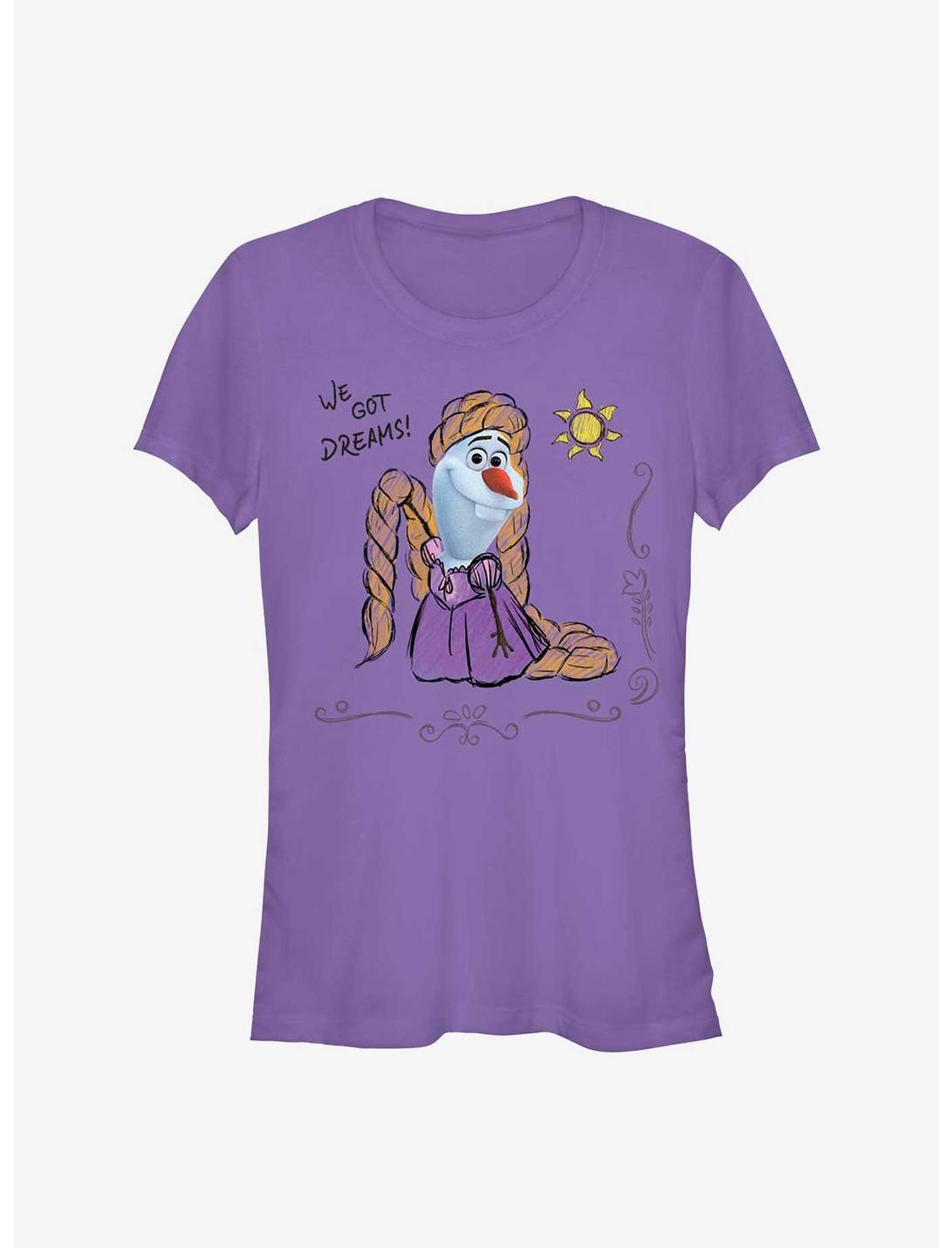 Disney Olaf Presents Olaf Rapunzel Girls T-Shirt, PURPLE, hi-res