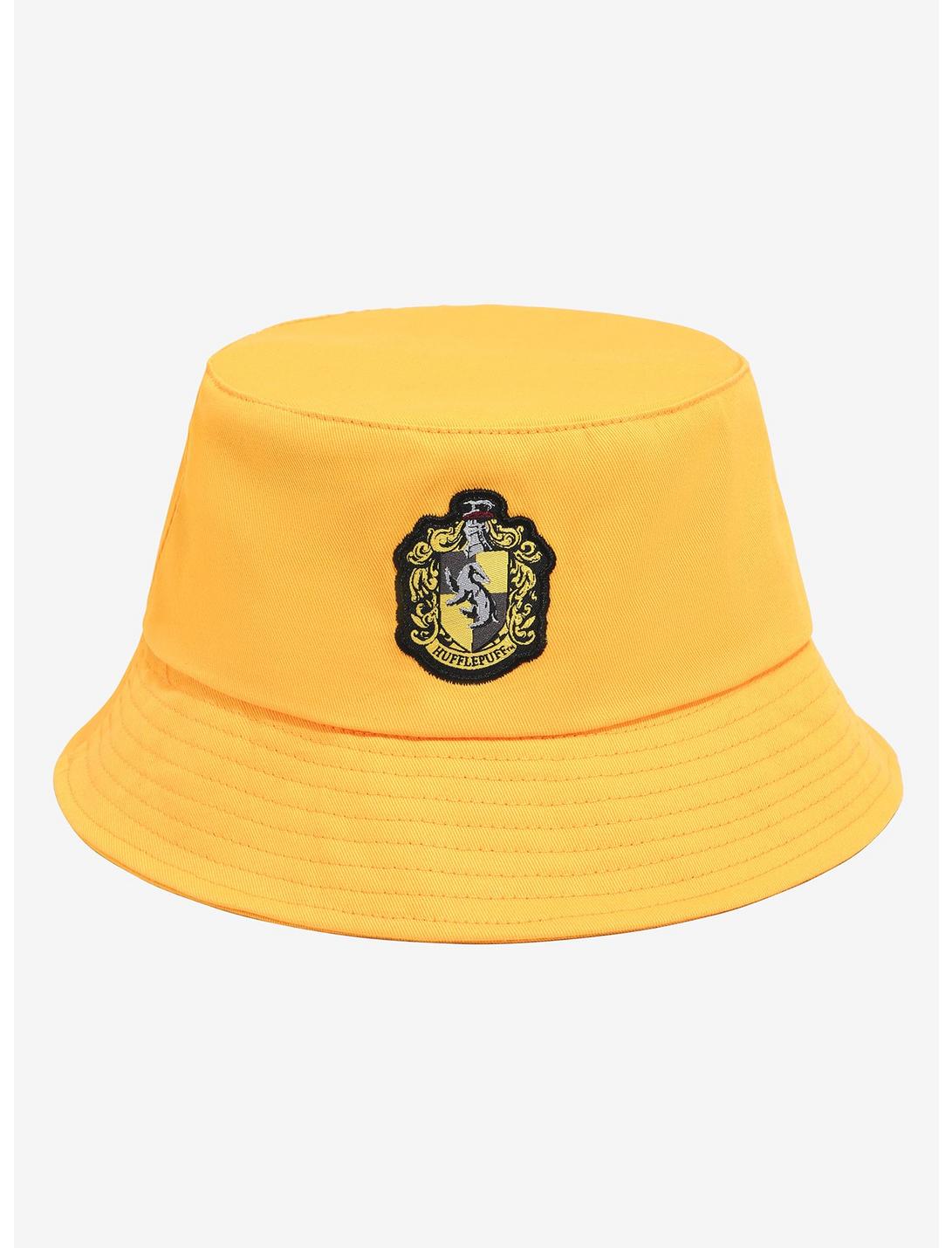 Harry Potter Hufflepuff Crest Bucket Hat - BoxLunch Exclusive, , hi-res