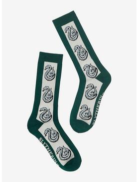 Harry Potter Slytherin Serpent Mascot Crew Socks - BoxLunch Exclusive, , hi-res