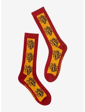 Plus Size Harry Potter Gryffindor Lion Mascot Crew Socks - BoxLunch Exclusive, , hi-res