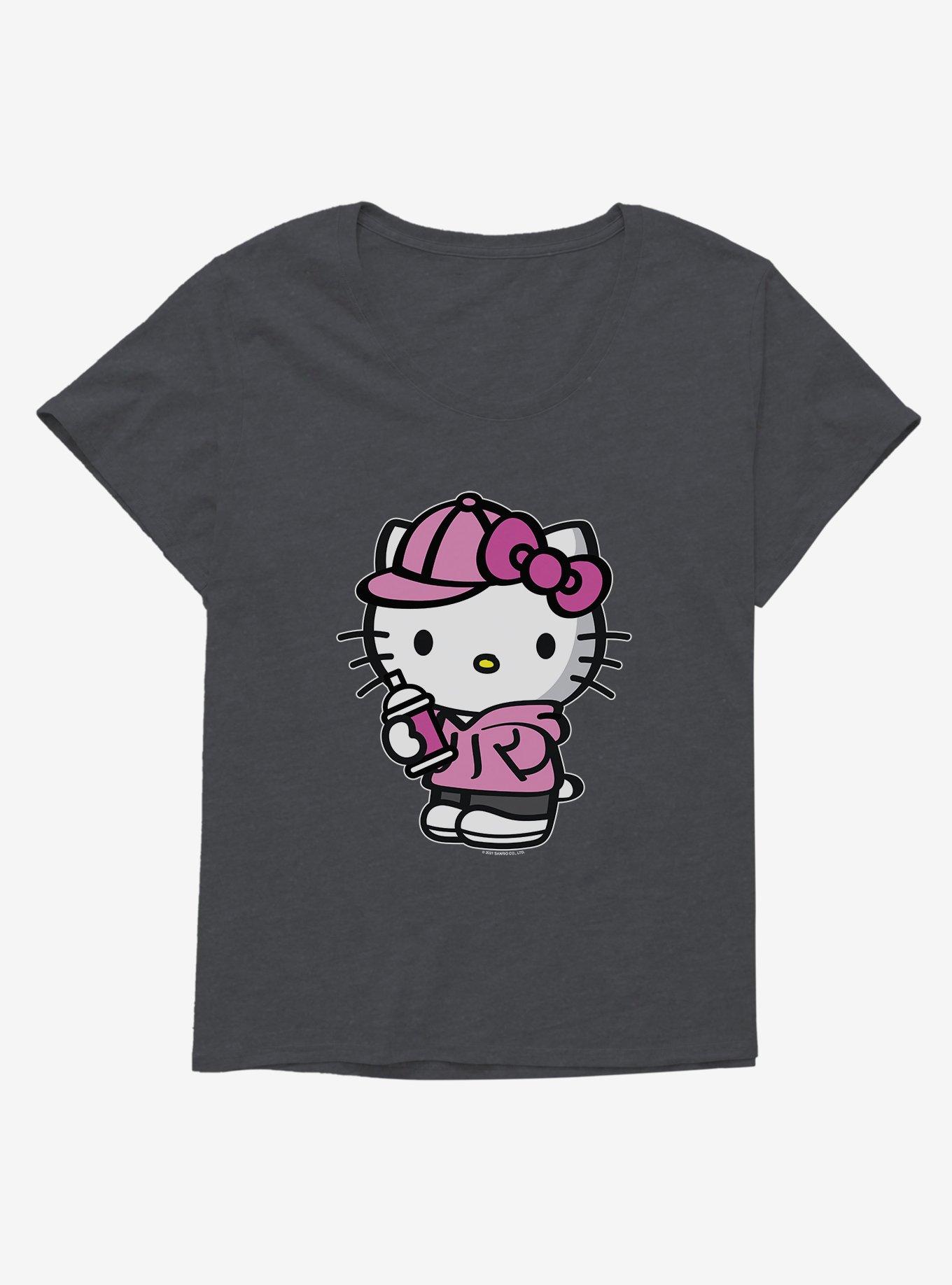 Hello Kitty Pink Front Girls T-Shirt Plus Size | Hot Topic