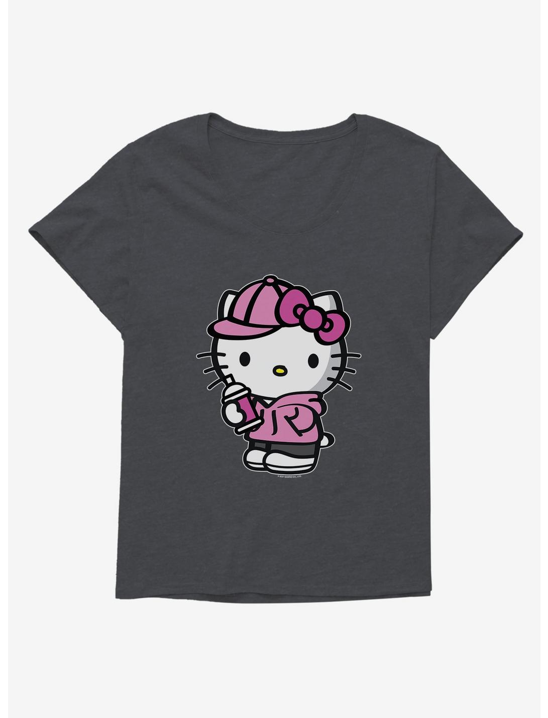 Hello Kitty Pink Front Girls T-Shirt Plus Size, , hi-res