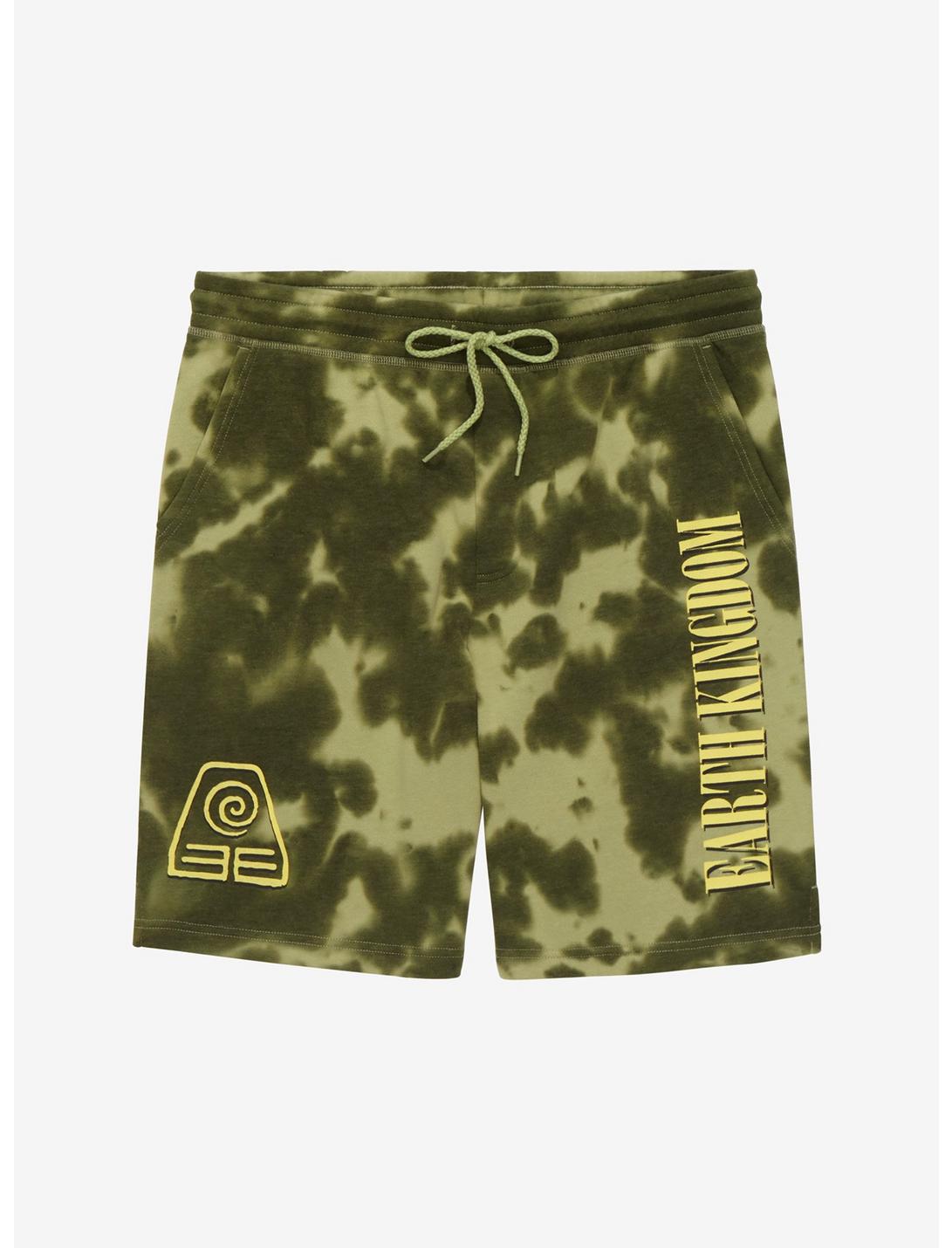 Avatar: The Last Airbender Earth Kingdom Tie-Dye Shorts - BoxLunch Exclusive, MULTI, hi-res