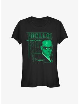 The Matrix Agent Smith Hello Girls T-Shirt, , hi-res