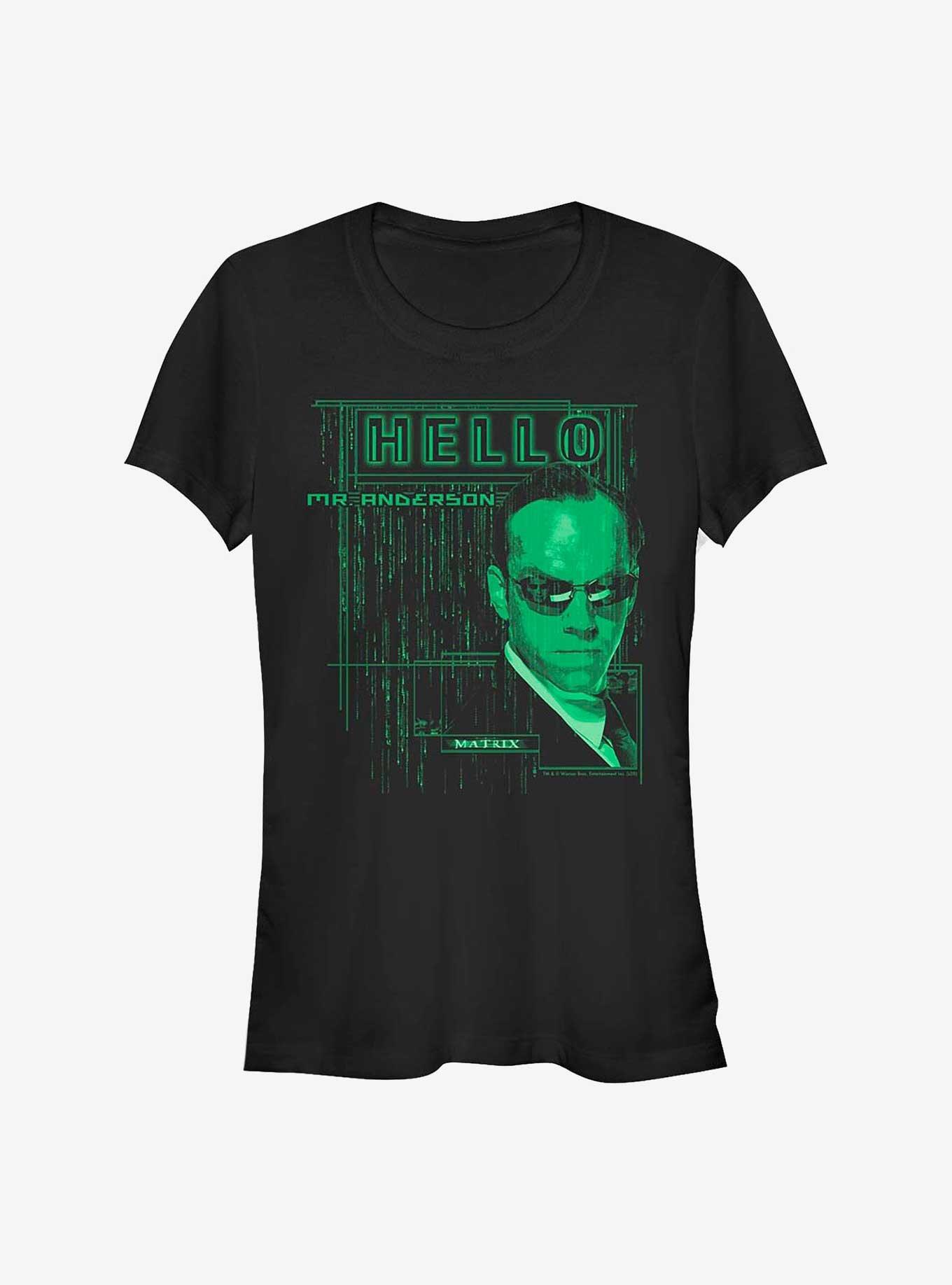 The Matrix Agent Smith Hello Girls T-Shirt, , hi-res