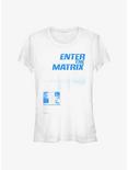 The Matrix Blue Pill Millennium Girls T-Shirt, WHITE, hi-res