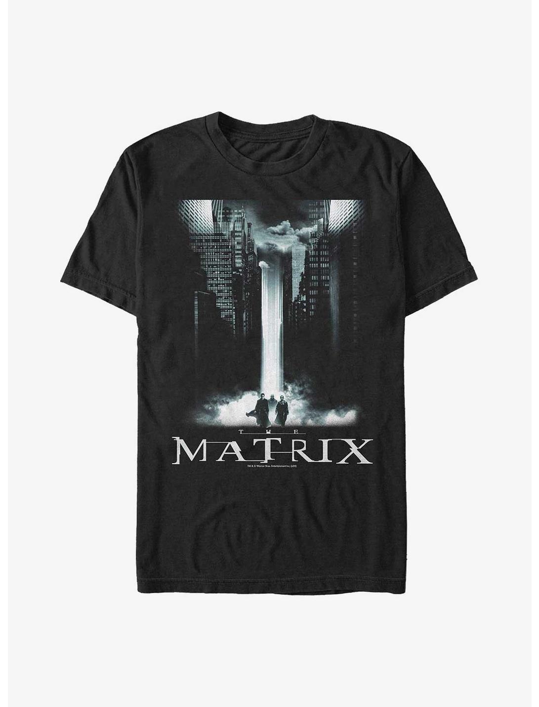 The Matrix Cityscape Poster T-Shirt, BLACK, hi-res