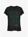 The Matrix Encyrpted Girls T-Shirt, BLACK, hi-res