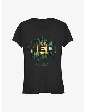 The Matrix Hello Neo Girls T-Shirt, BLACK, hi-res