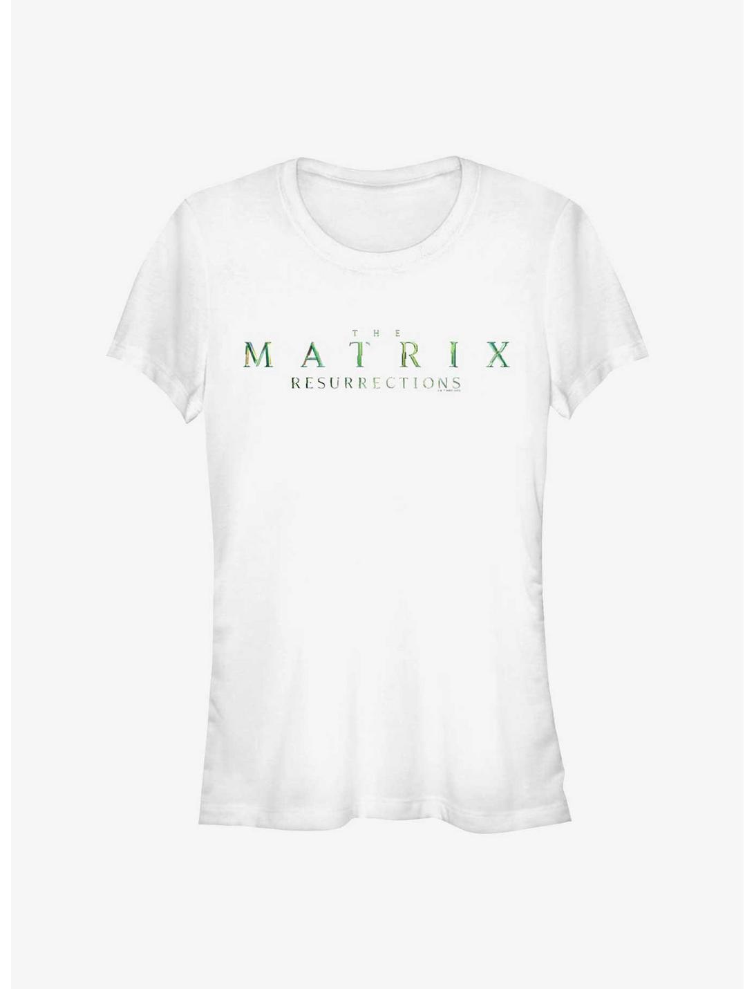 The Matrix Matrix Four Logo Girls T-Shirt, WHITE, hi-res