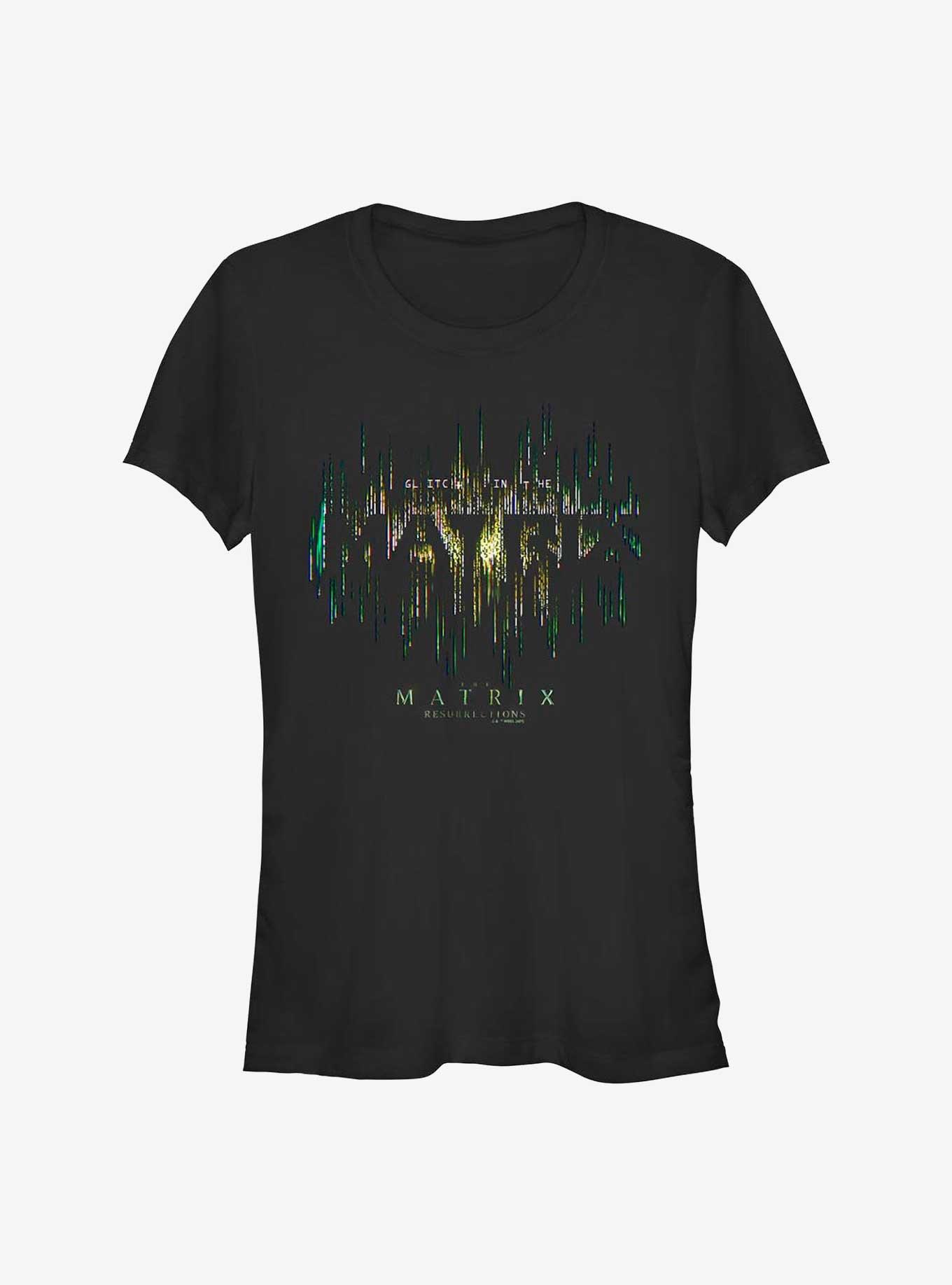 The Matrix Matrix Glitch Girls T-Shirt, BLACK, hi-res