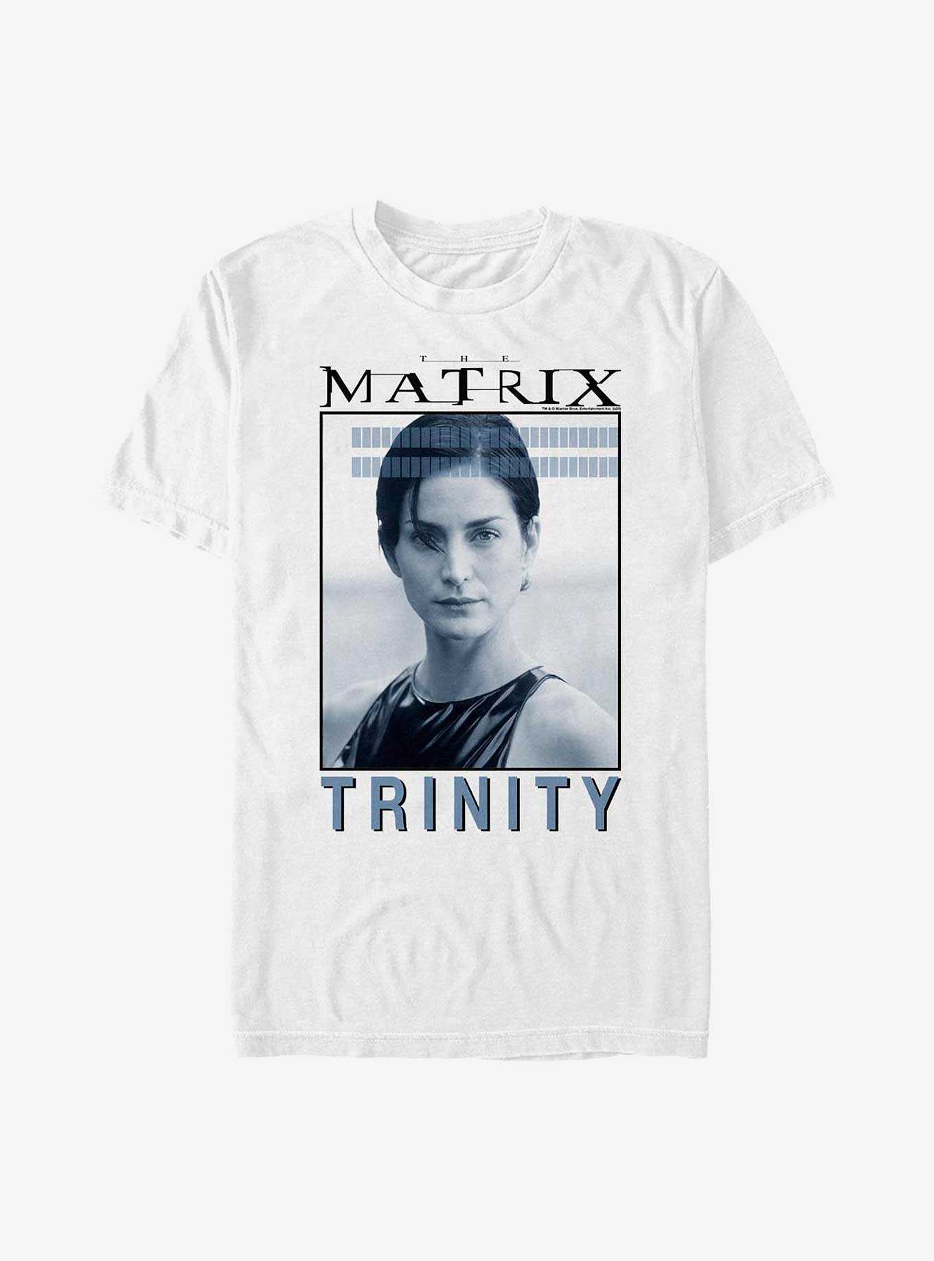 The Matrix Trinity Hero Shot T-Shirt, WHITE, hi-res